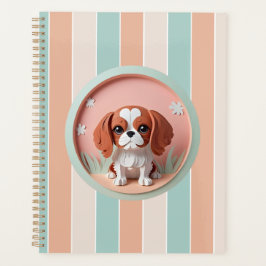 Cavalier King Charles Pink Pastellpapier schneiden Planer