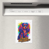 Cavalier King Charles Pop-Art Magnet (In Situ (Geschirrspüler))