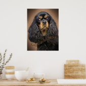 Cavalier King Charles Portrait Poster (Küche)