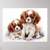 Cavalier King Charles Puppies Poster (Vorne)