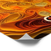 Cavalier King Charles Quilling Art Dog Portrait Poster (Ecke)