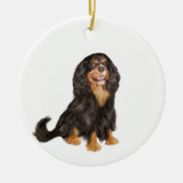 Cavalier King Charles (R) - Black and tan.png Keramikornament