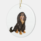 Cavalier King Charles (R) - Black and tan.png Keramikornament (Links)