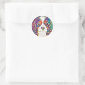 Cavalier King Charles Rainbow Art Sticker (Tasche)