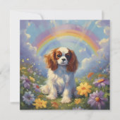 Cavalier King Charles Rainbow Custom Dog Name (Vorderseite)