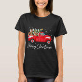 Cavalier King Charles Red Truck Weihnachten Weihna T-Shirt (Vorderseite)