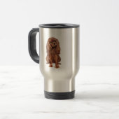 Cavalier King Charles - Ruby Reisebecher (Vorderseite Links)