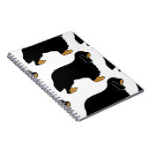 Cavalier King Charles schwarz und tan silo Notizblock (Rechte Seite)