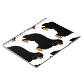 Cavalier King Charles schwarz und tan silo Notizblock (Linke Seite)