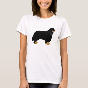 Cavalier King Charles schwarz und tan silo T-Shirt