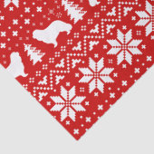 Cavalier King Charles Silhouetten Weihnachten Seidenpapier (Detail)