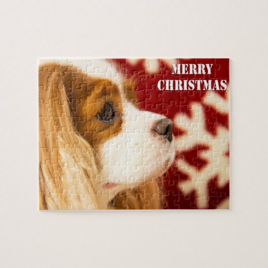 Cavalier King Charles Snowflake Weihnachten Puzzle (Horizontal)