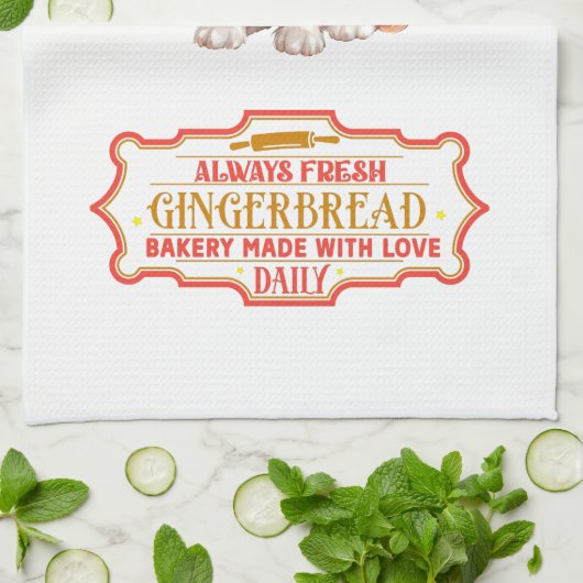 Cavalier King Charles Spanel Baking Gingerbread Geschirrtuch (Gefaltet)