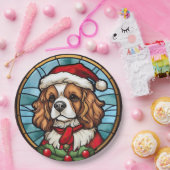 Cavalier King Charles Spanel Glass Weihnachtsfeier Pappteller (Party)