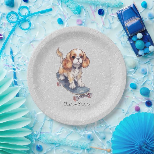 Cavalier King Charles Spanel Paper Plate Pappteller (Party)