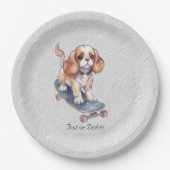 Cavalier King Charles Spanel Paper Plate Pappteller (Vorderseite)