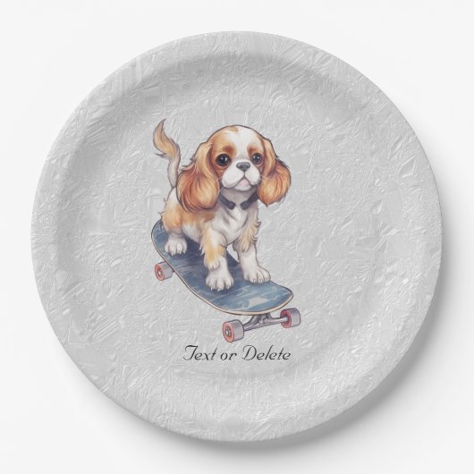 Cavalier King Charles Spanel Paper Plate Pappteller (Vorderseite)