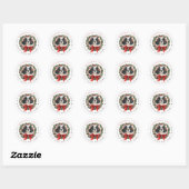 Cavalier King Charles Spanel Round Stickers (Blatt)