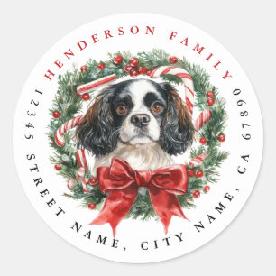 Cavalier King Charles Spanel Round Stickers