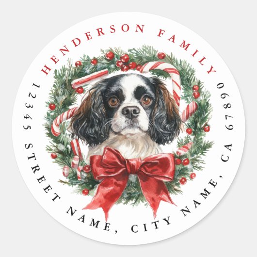 Cavalier King Charles Spanel Round Stickers (Vorderseite)