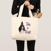 Cavalier King Charles Spanel Trick Jumbo Stoffbeutel (Vorderseite (Produkt))