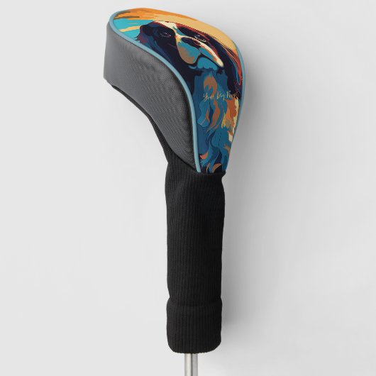 Cavalier King Charles Spaniel 002 - Bruno Pokopen Golf Headcover (angewinkelt)