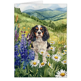 Cavalier King Charles Spaniel - 5" x 7" Art Card