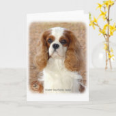 Cavalier King Charles Spaniel 9L005D-08 Karte (Gelbe Blume)