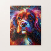 Cavalier King Charles Spaniel Acrylic Print Puzzle (Vertikal)