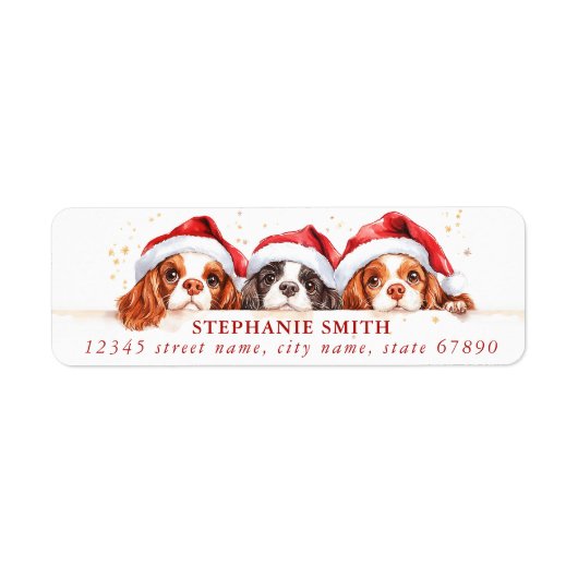 Cavalier King Charles Spaniel Address Labels (Vorne)