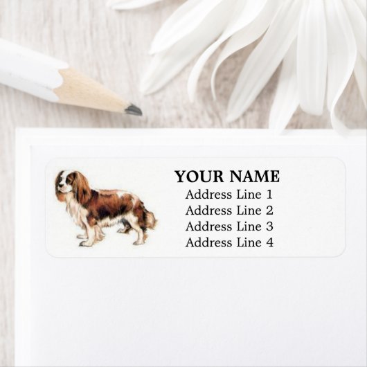 Cavalier King Charles Spaniel Address Labels (Insitu)
