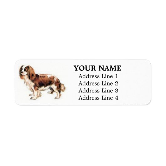 Cavalier King Charles Spaniel Address Labels (Vorne)