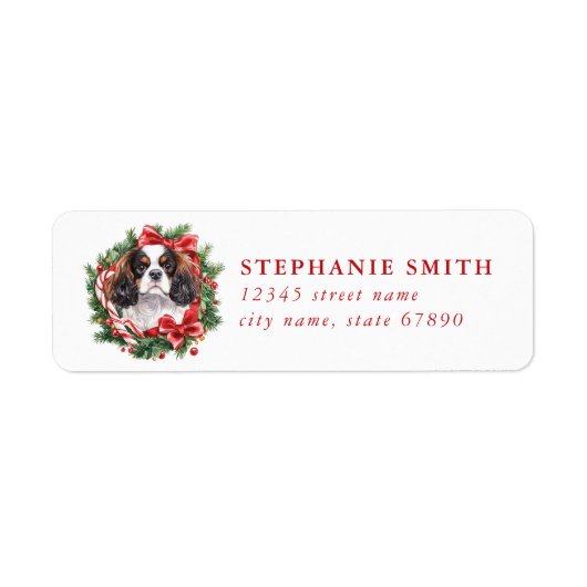 Cavalier King Charles Spaniel Address Labels (Vorne)