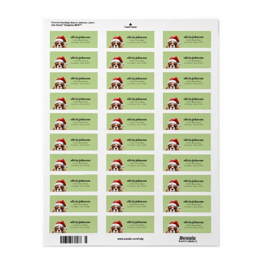 Cavalier King Charles Spaniel Address Labels (Vorne)