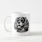 Cavalier King Charles Spaniel Adorable Dog Face Kaffeetasse (Links)