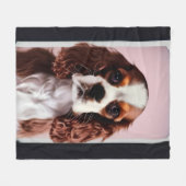 cavalier king charles spaniel AI7 Fleecedecke (Vorderseite (Horizontal))
