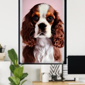 cavalier king charles spaniel AI7 Poster (Heimbüro)