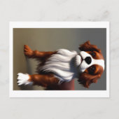 cavalier king charles spaniel AI8 Postkarte (Vorderseite)