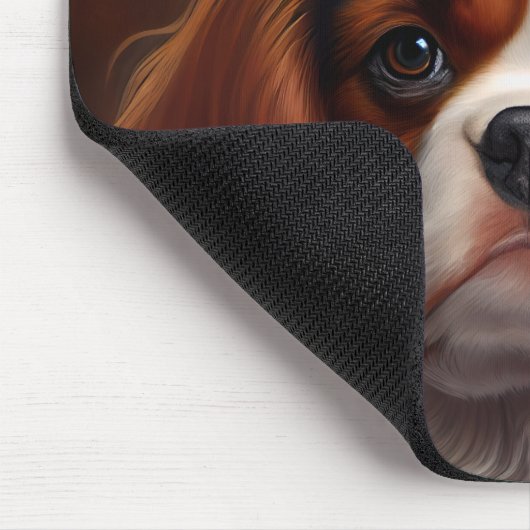 Cavalier King Charles Spaniel am St. Patrick's Day Mousepad (Ecke)
