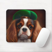 Cavalier King Charles Spaniel am St. Patrick's Day Mousepad (Mit Mouse)