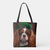 Cavalier King Charles Spaniel am St. Patrick's Day Tasche (Rückseite)