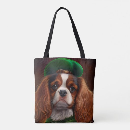 Cavalier King Charles Spaniel am St. Patrick's Day Tasche (Rückseite)