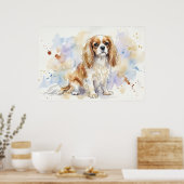 Cavalier King Charles Spaniel Aquarellposter | Poster (Küche)