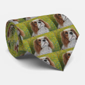 Cavalier King Charles Spaniel Art - Addie - Krawatte (Gerollt)