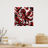 Cavalier King Charles Spaniel Art Deco Poster | Bo (Küche)