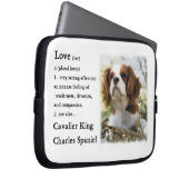 Cavalier King Charles Spaniel Art Liebe is Laptopschutzhülle (Vorne Rechts)