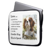 Cavalier King Charles Spaniel Art Liebe is Laptopschutzhülle (Vorderseite Links)