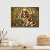 Cavalier King Charles Spaniel Art Nouveau Poster | (Küche)