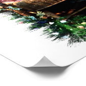 Cavalier King Charles Spaniel Art Poster (Ecke)