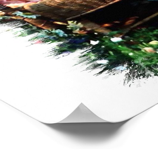 Cavalier King Charles Spaniel Art Poster (Ecke)